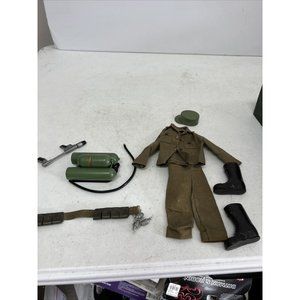 #1960s GI JOE MARINE COMBAT OUTFIT FOR 12" GI JOE w FLAMETHROWER